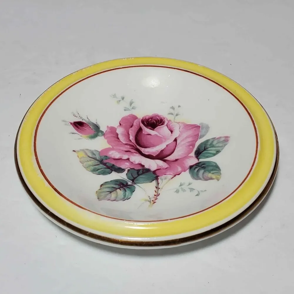 Paragon Tea Bag Holder Pink Rose Vintage